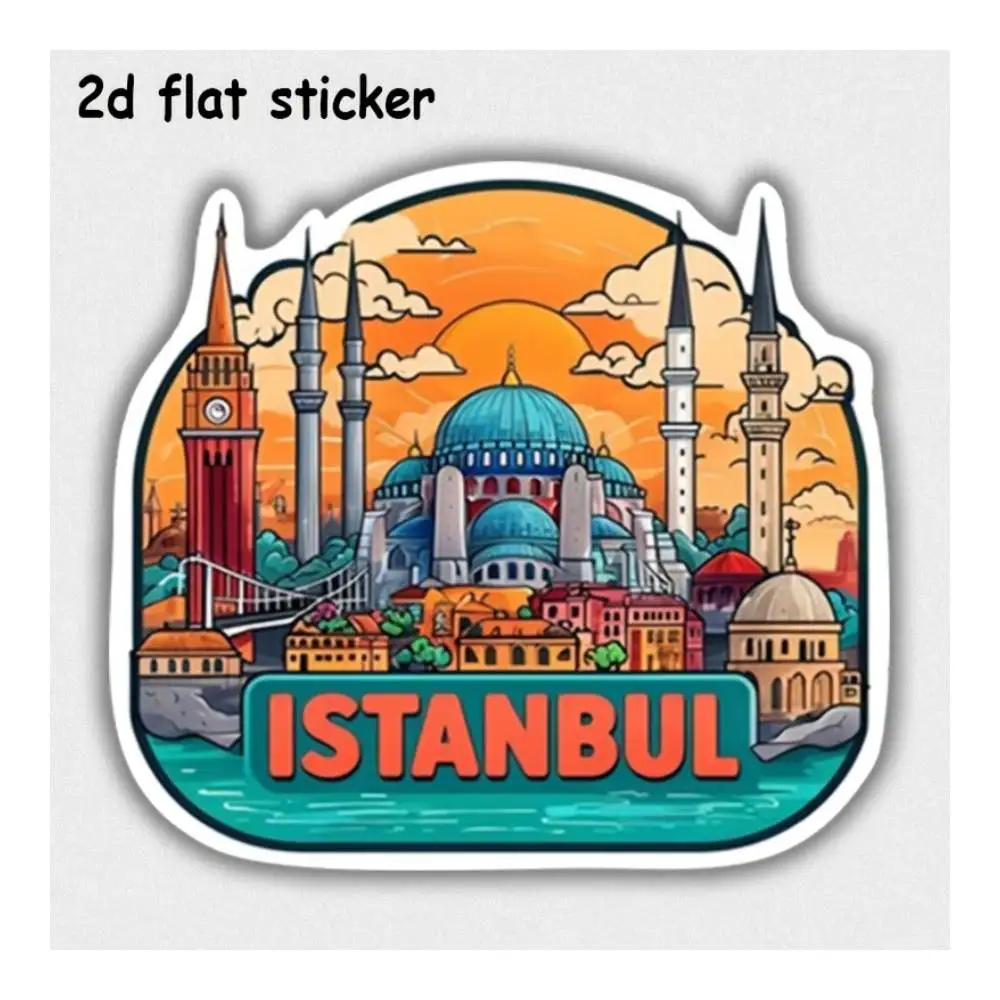 Istanbul Cityscape Design Decal For Laptops, Cars, Motorcycles, Water Bottles & Smooth Surfaces