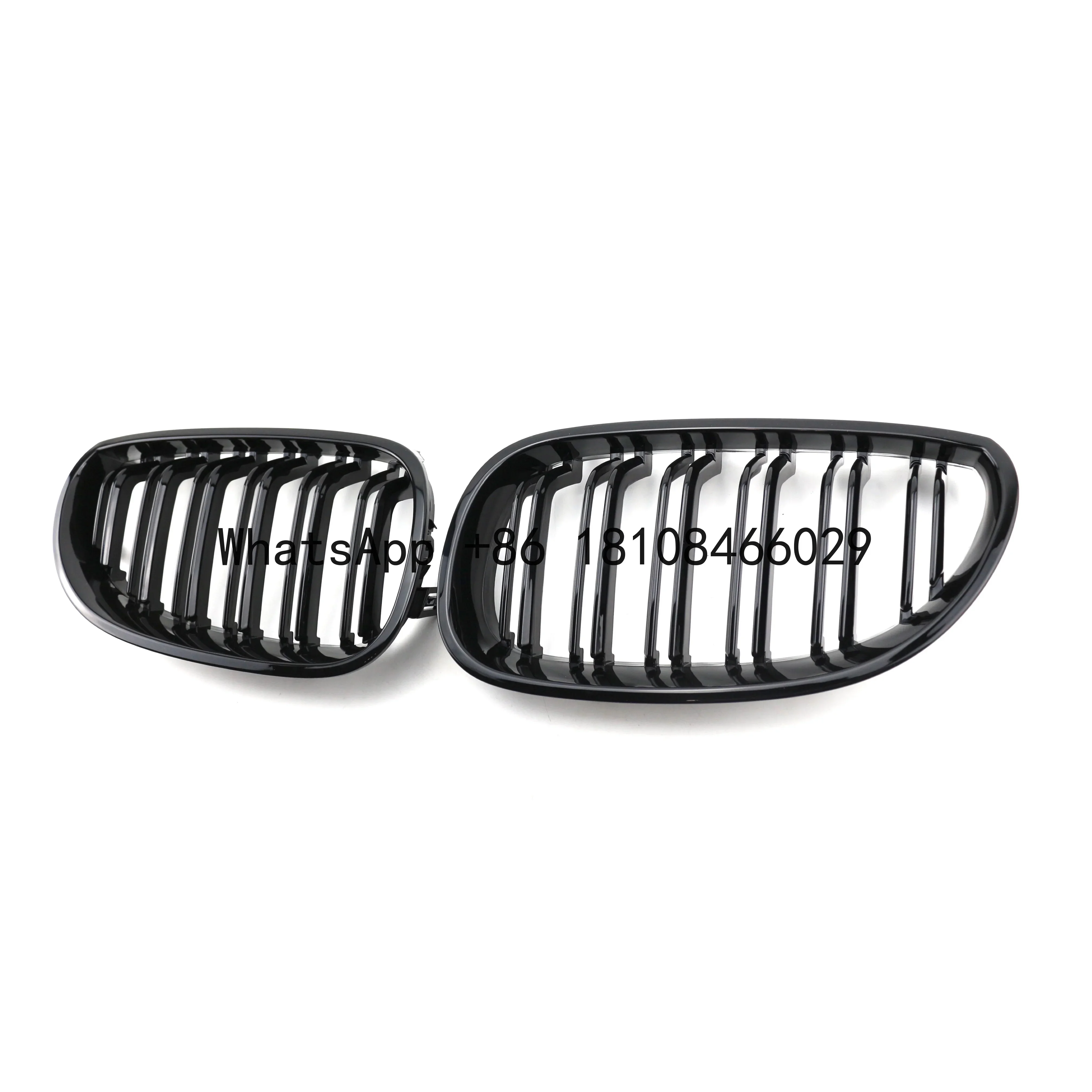 Auto Parts Manufacturer 2004-2009 ABS Gloss Black Double Slat Car Grills Front Grill Custom Front Grille For BMW E60 E61 M5