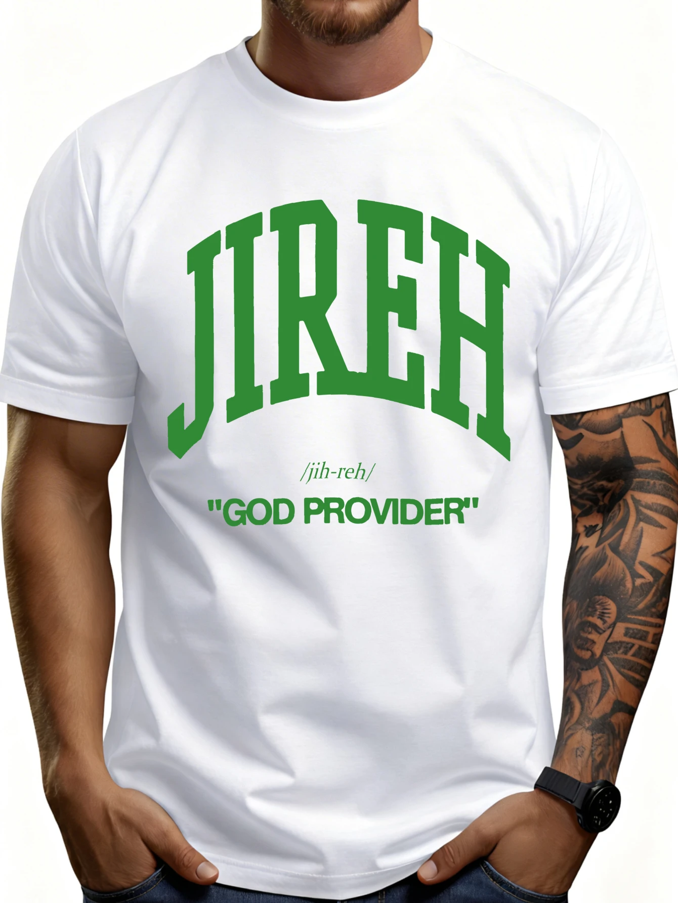 Men's Graphic T-Shirt - Breathable, Soft, Lightweight - Jireh Supplier Edition - Retro Fun Pattern Casual Short Sleeve Summer Top, Gift for Him