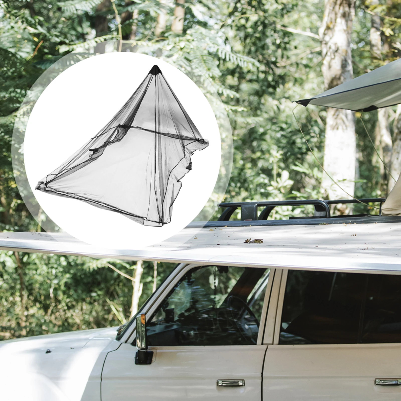 

Compact Travel Mosquito Net Tent Double Tent Polyester Mesh Screen Zipper Double Camping Outdoor Portable Storage