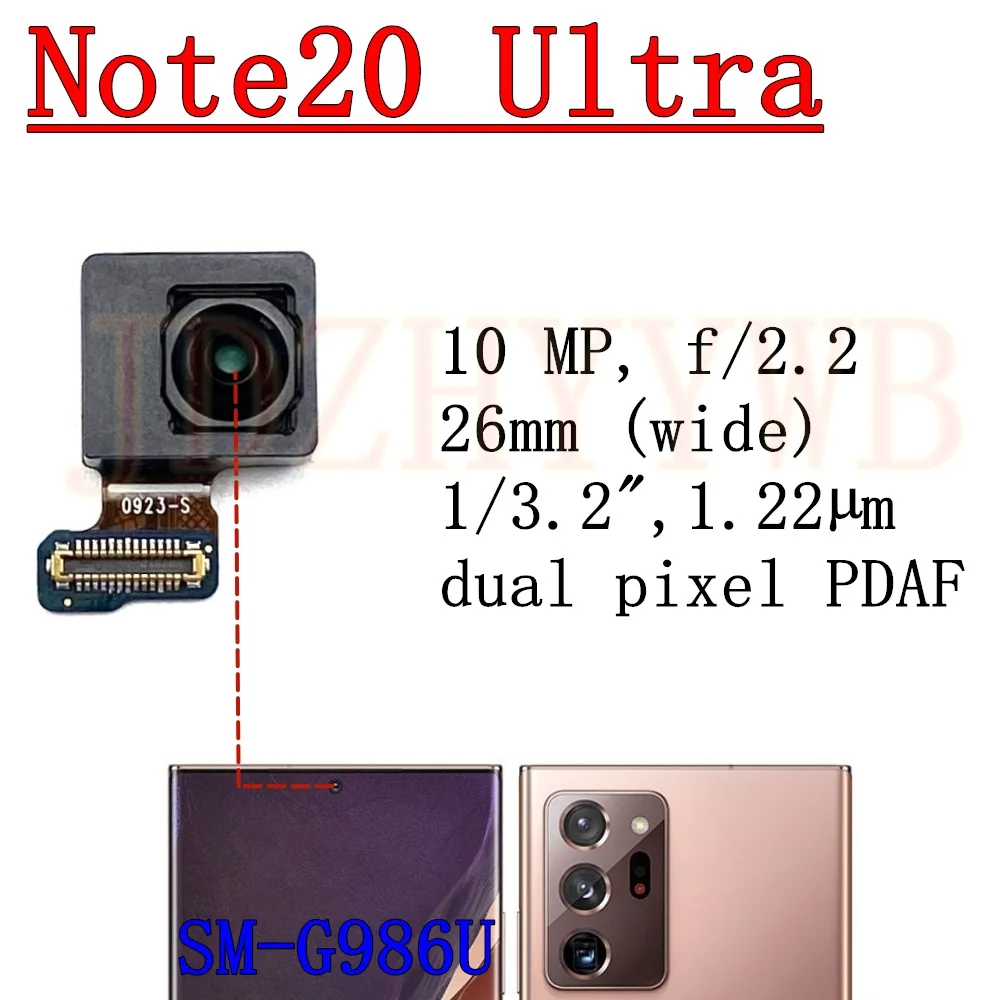 Front Rear Camera For Samsung Galaxy Note20 Ultra 5G N985 N986 Frontal Selfie Wide Back Main 108MP Camera Module Note 20 Ultra