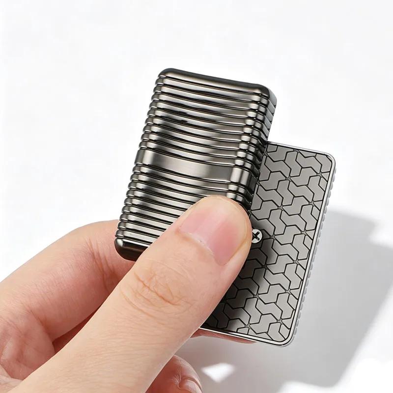 New Design Soap Box Magnetic Slider Fidget Toys Metal EDC Push Card ADHD Anxiety Relieve Stress Cool Gadgets For Adults & Teens