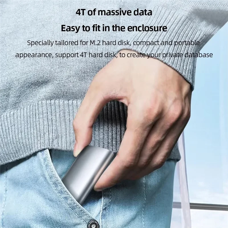 Boîtier SSD M2 protocole Nvme 10Gbps M.2 vers USB Type C 3.2 Gen 2 boîtier externe Nvme Portable boîtier SSD