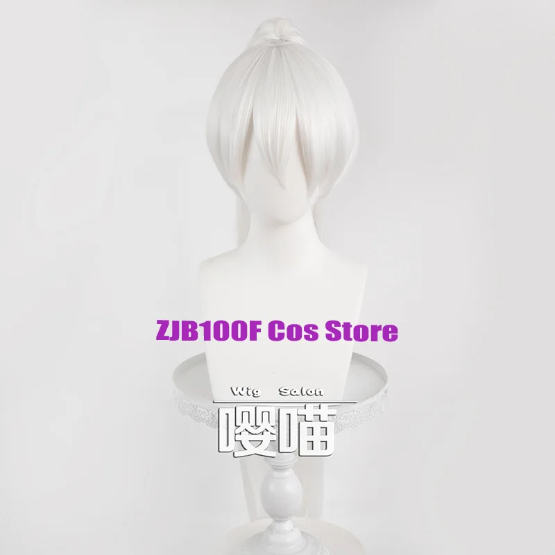 Anime RWBY Cosplay Weiss Schnee Costume White To Blue Gradient Elegance Dress Lace Lolita Ponytail Wig Jirai Kei Girls Halloween