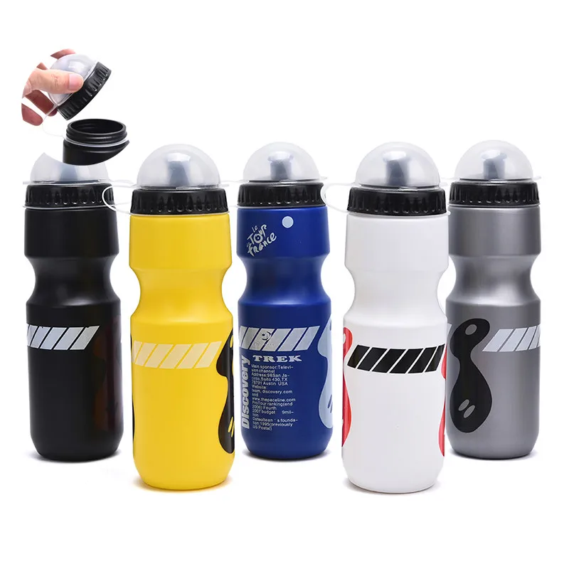 1PC Food-grade Polyethylene Portable 750ML Bike Water Bottle Bicycle Sports Cycling Drink Cup For Cycling, Camping, Hiking