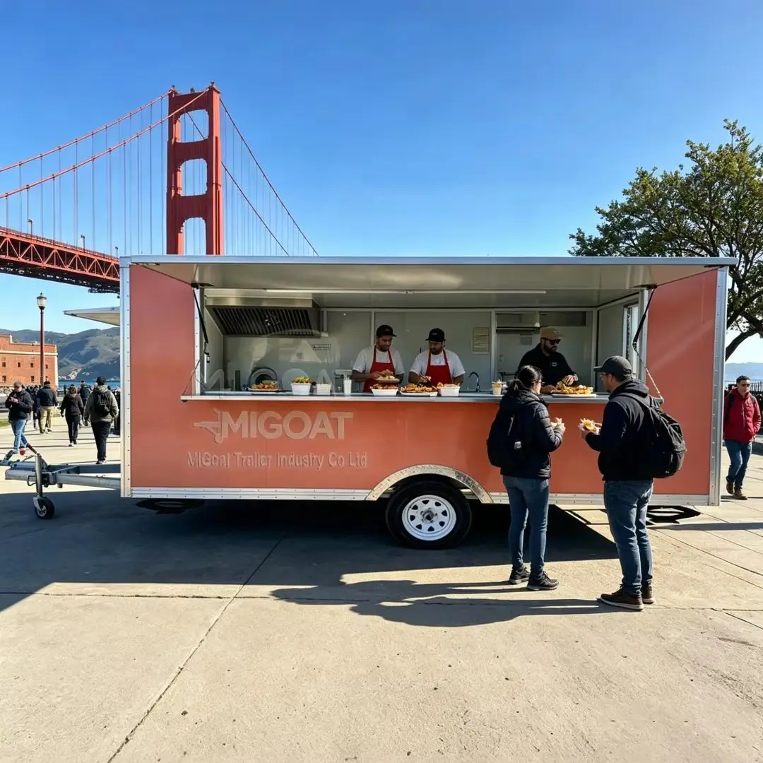 

Customizable Single-Axle Compact Catering Trailer Commercial Mobile Food Truck for Mall Kiosk Food Pop-up & Event Rental