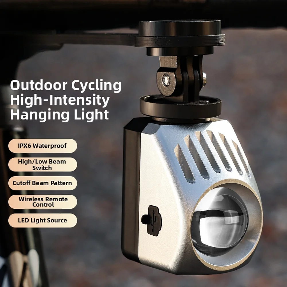 

Bike Front Light 1000LM High-Brightness Mounted Light For Outdoor Cycling IPX6 Quick Release Bike Hanging Down Front Headlights