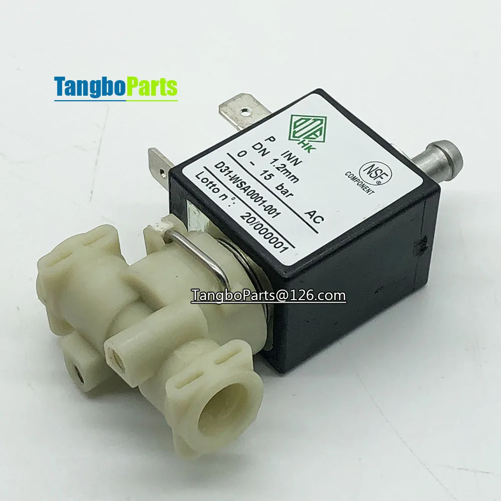 ODE DN1.2mm elettrovalvola a solenoide a 2 posizioni a 3 vie AC230V 0-15Bar D31-WSA0001-001 per macchina da caffè