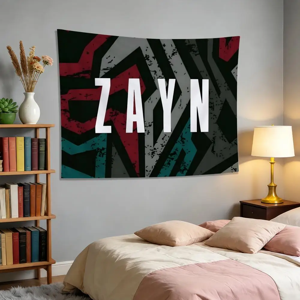 Z-Zayn Malik Tapestry Banner For College Dorm Bedroom Outdoor Living Room Wall Art Decor Party