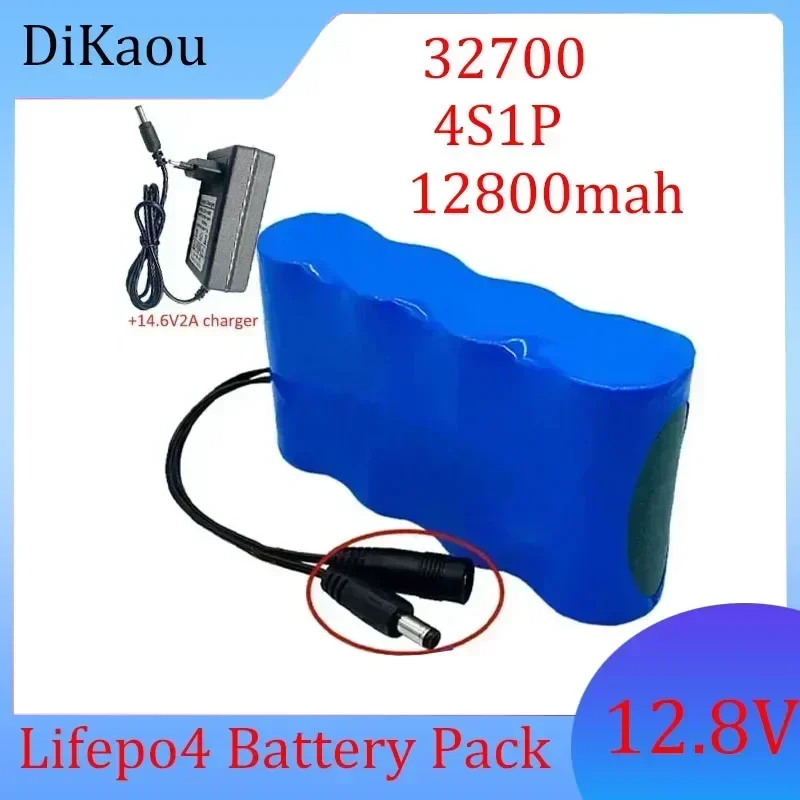 

32700 4S1P LiFePO4 Battery Pack 4S1P 12.8V with 40A Balanced BMS Electric Marine 12V Uninterruptible Power Supply