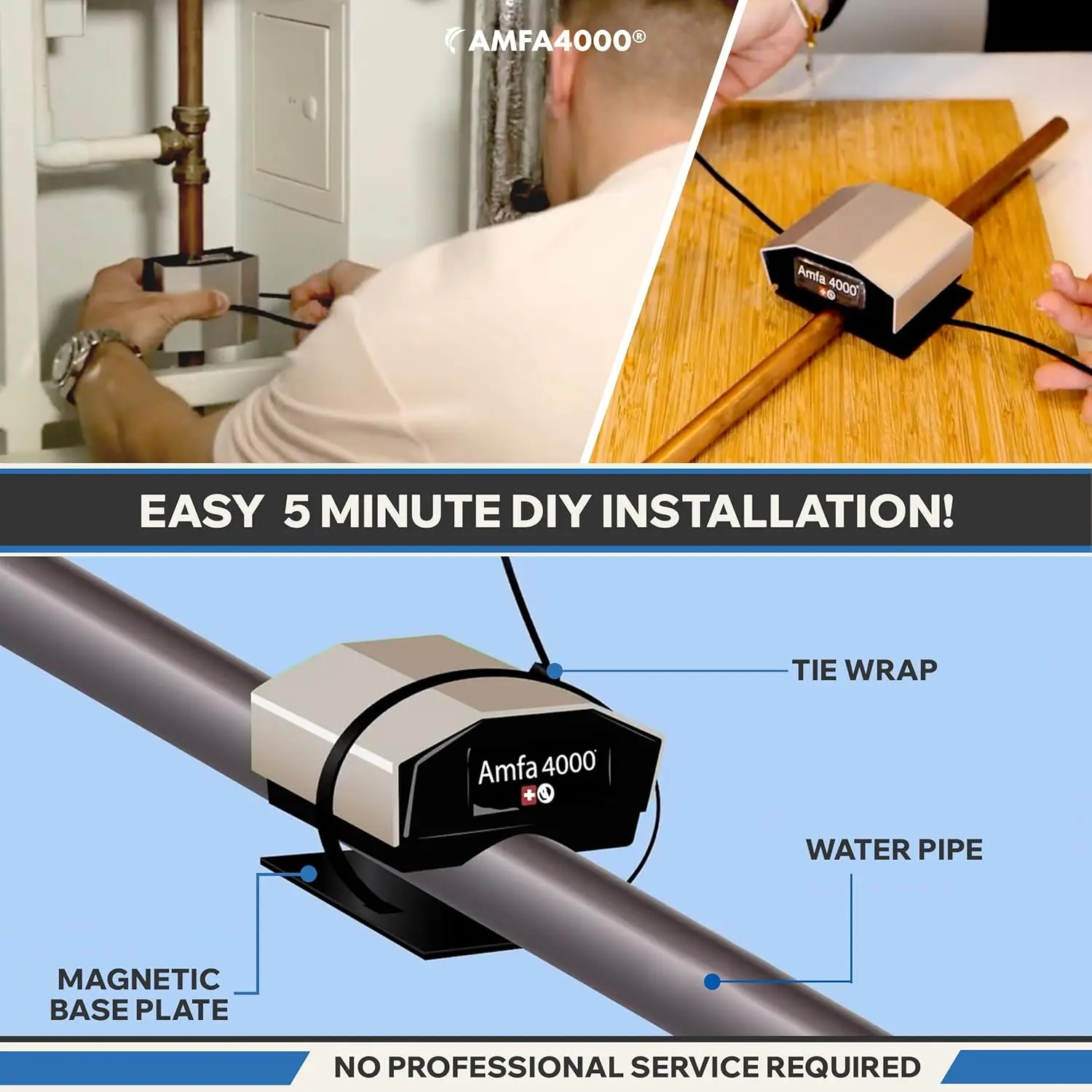 Whole House Water Softener System - Salt Free Water Softeners Whole House, Compact Water Softener