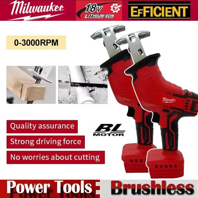 

Milwaukee Cordless Electric Reciprocating Saw Wood Metal Pipe Cutting Saw Electric Cutting Saw Tool For Milwaukee 18V Battery