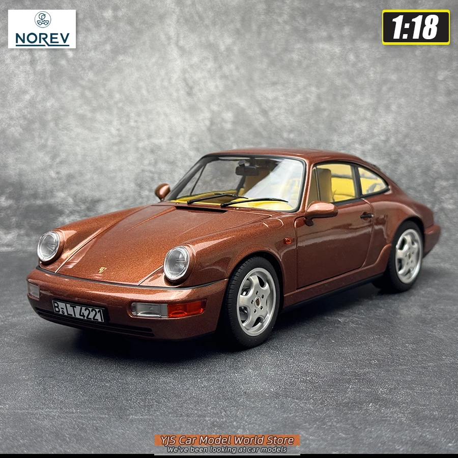 NOREV die-cast model 1:18 Porsche 911 Carrera 2 1992, metalen automodel, decoratieobject, verzamelobject.