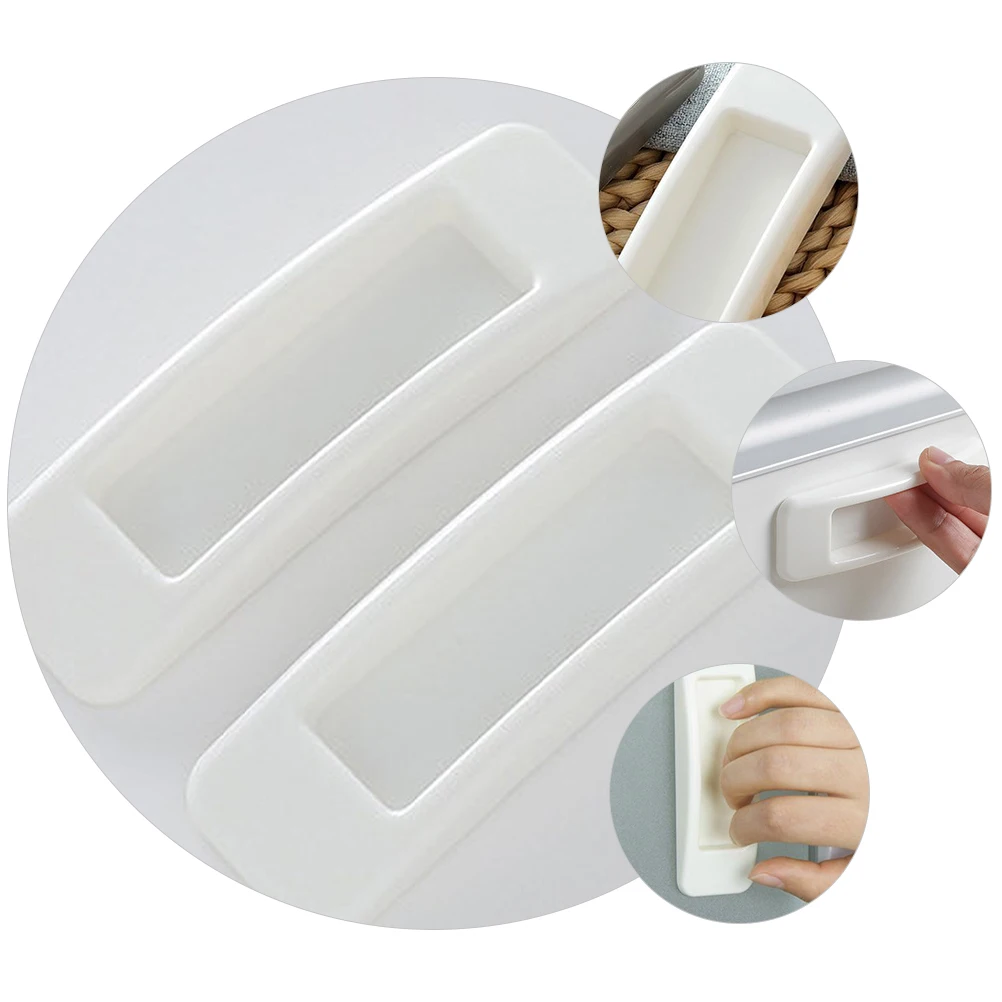 

6pcs Wardrobe Knob Replacement Door H ABS Wardrobe H les Door Knob Adhesive H Install Hardware