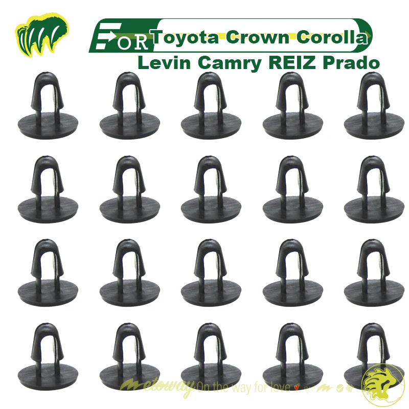 

20pcs For Toyota Crown Corolla Levin Camry REIZ Prado Cover Sealing Strip Buckle Rubber Strip Buckle Fastener Snap