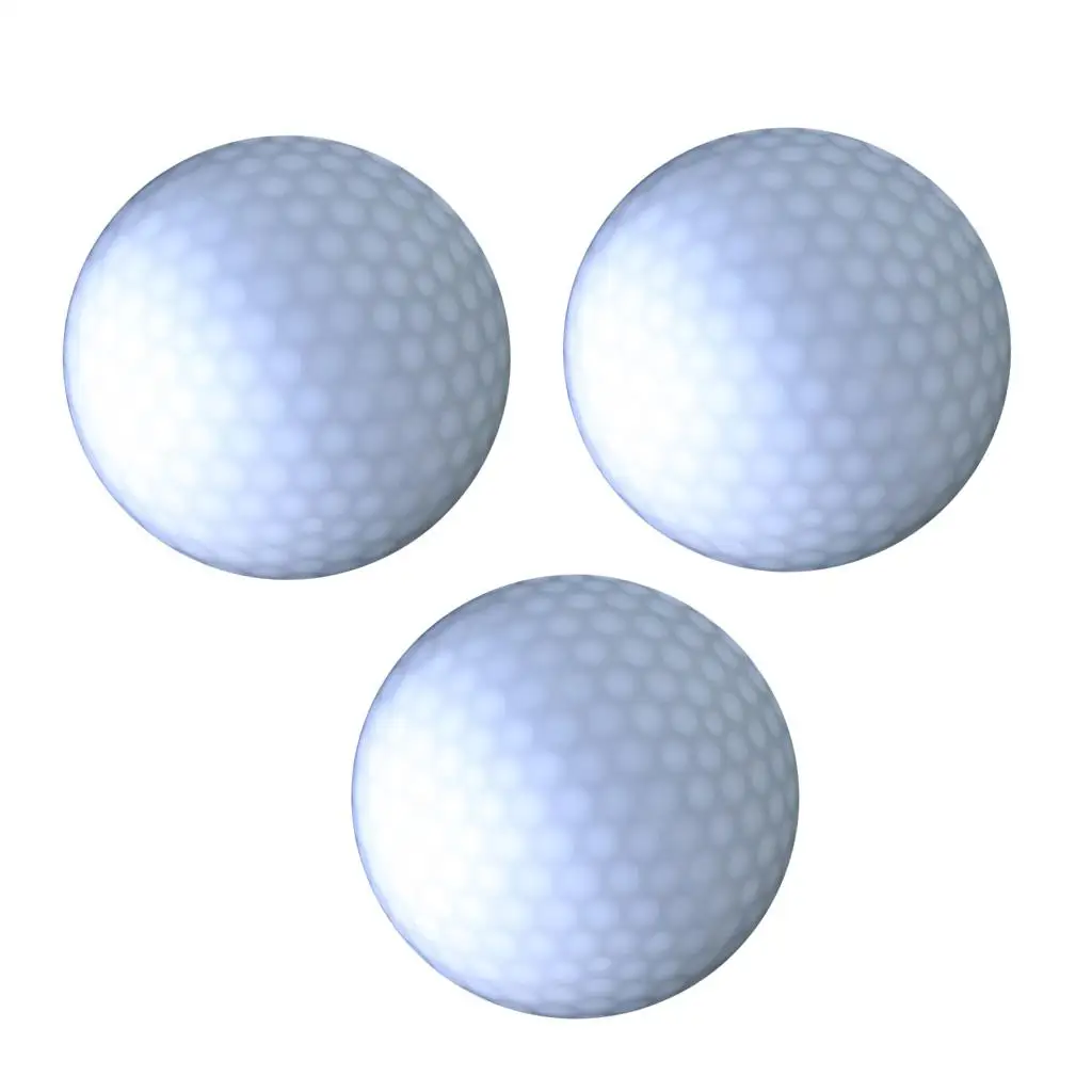 Pelotas de golf LED de 3 piezas para golf nocturno Blanco / Amarillo / Rosa