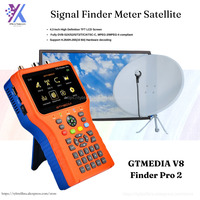 Signal Finder DVB-S2X/S2/S/T2/T/C AHD GTMEDIA V8 PRO 2 H.265 Meter Satellite 100% Original