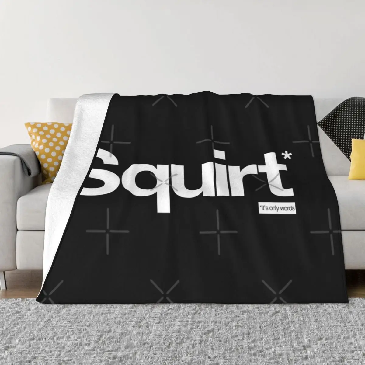 Squirt Its Only Words A Ultra-Soft Micro Fleece Blanket