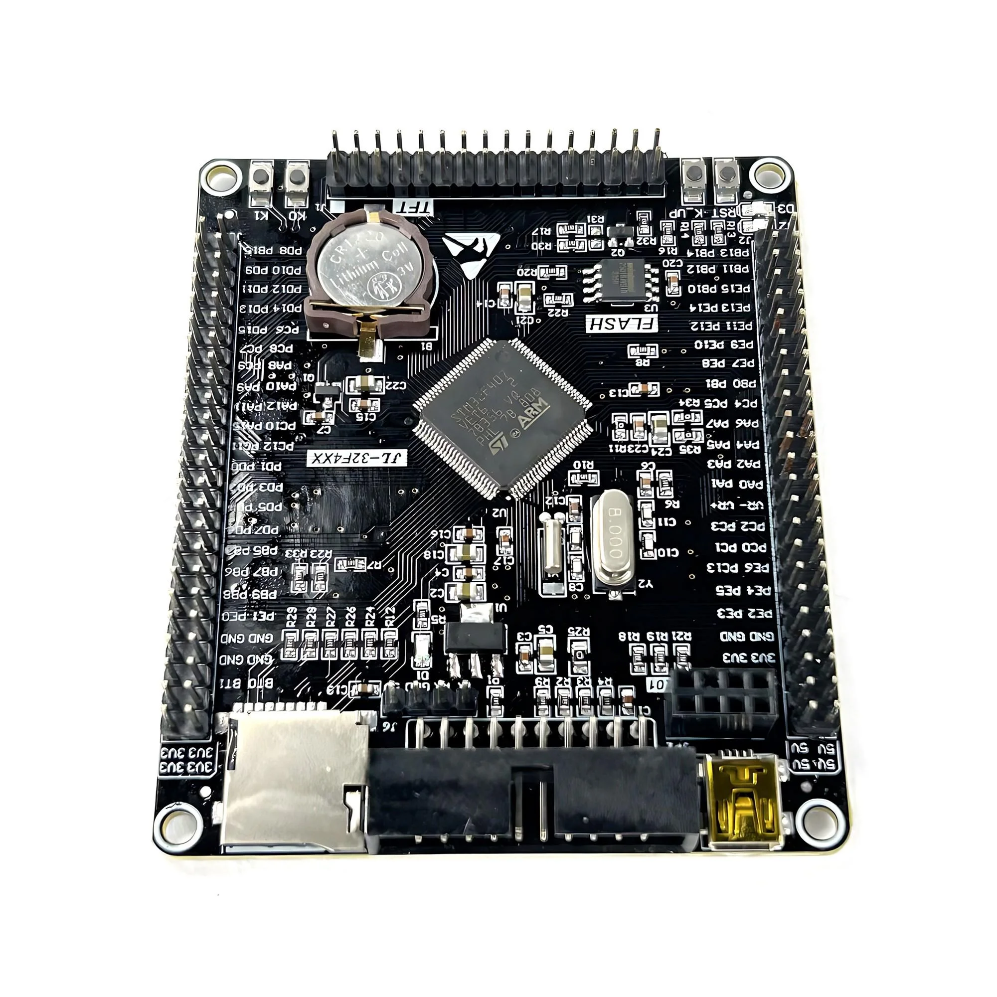 STM32F407VET6 مجلس التنمية STM32F4 32Bit M4 وحدة التعلم 1 8 فولت 3 6 فولت تيار مستمر مثالية لمشاريع شريحة واحدة