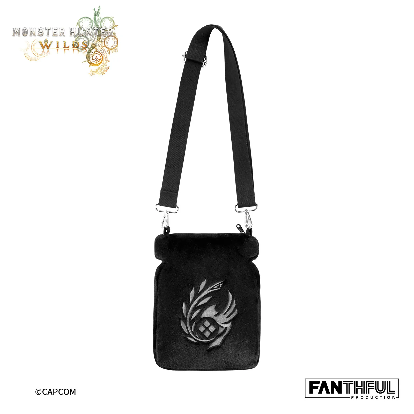 Anime Hunter Wilds Plush Crossbody Bag Mega Potion Well-done Steak Shoulder Bag  Cosplay Props Birthday Gift