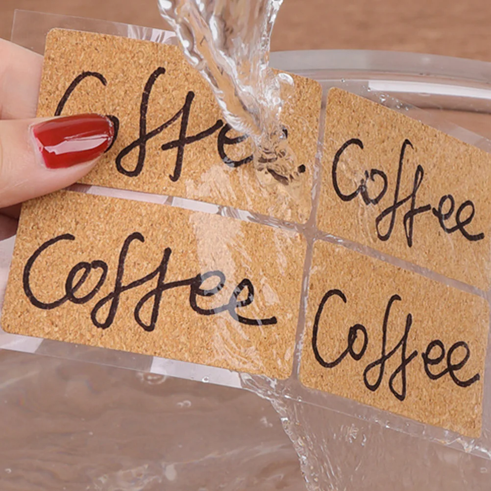 24 Sheets Label Stickers Oil Proof Water Resistant for Milk Bottle Food Preservation Kitchen Pantry Storage Container