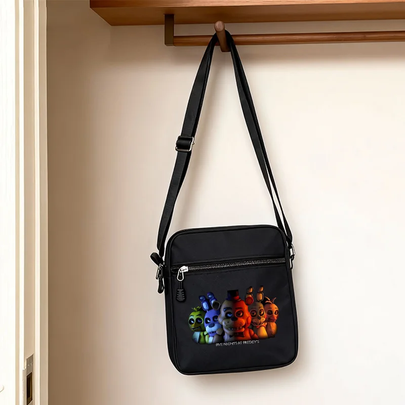 Fnafs حقيبة كتف الكبار أنيمي ساحة قماش حقائب كروسبودي خمس ليال فريدي كول الرياضة في الهواء الطلق الحقيبة الأولاد الهدايا المحمولة #1