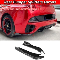 For Ferrari California 2009-2018 Car Retrofit Of Carbon Fiber Rear Lip Small Bumper And Anti Friction Strip At The Rear Corner