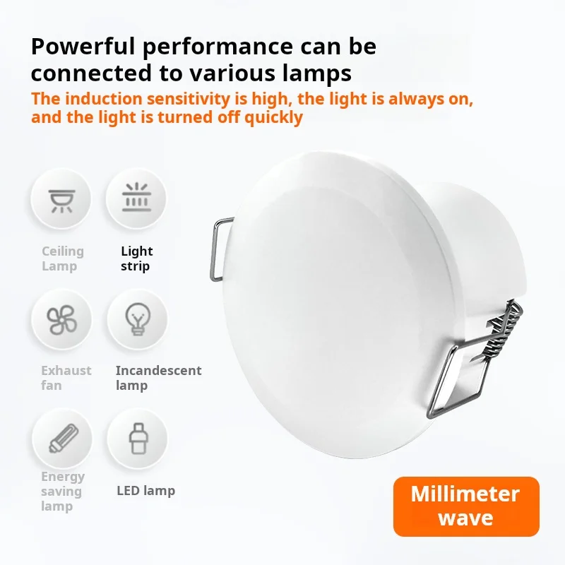 24GHz Millimeter Wave Presence Sensor 10A Wireless Smart Switch - High-Precision Radar Detection | Alexa/Google/SmartThings Auto