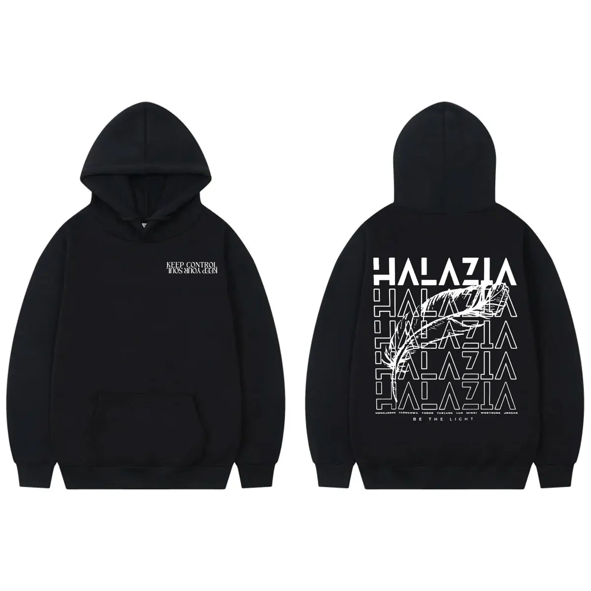 

Kpop Band Ateez Halazia Print Hoodie Men Women Fashion Trend Hip Hop Hooded Sweatshirts Autumn Winter Casual Oversized Pullovers