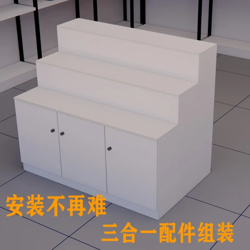 

Ladder shelf stacker supermarket Nakajima trapezoidal display stand shoe bag stepped display cabinet