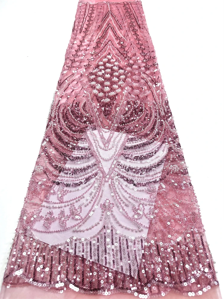 

Кружево SJ: Нигерийское кружево с бисерной вышивкой, высококачественная французская сетка с пайетками, африканская кружевная ткань для роскошных свадеб и вечеринок для женщин