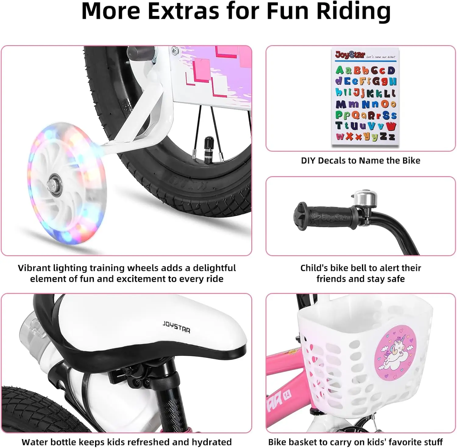 دراجة 12 بوصة مع عجلات تدريب للفتيان والفتيات من عمر 3 إلى 12 عامًا