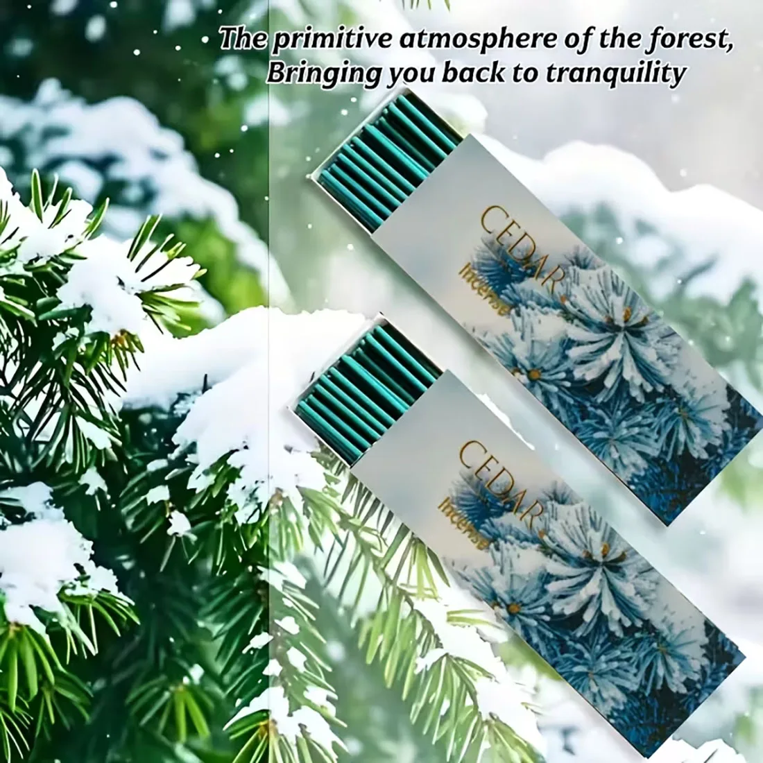 33 High-Quality Cedar Essential Oil Incense Sticks, Handmade - Eco-Friendly Boxed Packaging, Suitable for Home, Meditation, Outdoor Use, Yoga, Purification, Harmonizing Fragrance, Suitable for Gifting and Personal Use, Ideal for Christmas, Halloween, Thanksgiving, and Other Holiday Gifts