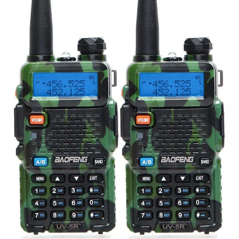 Baofeng-walkie-talkie portátil BF-UV5R, Radio bidireccional de doble banda, VHF/UHF, UV-5R, 5W, UV 5r