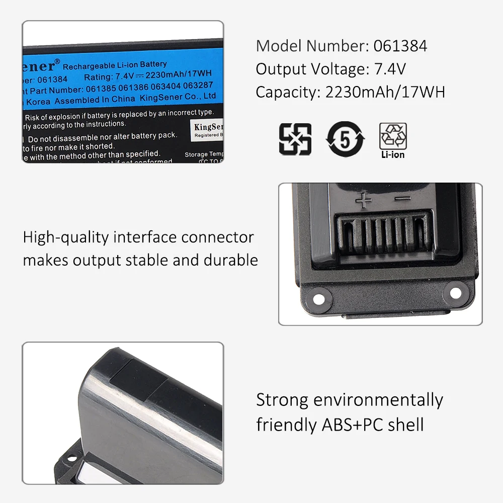 KingSener-Batterie aste pour haut-parleur Bluetooth BOSE SoundLink Mini I, 061384 V, 17WH, 061385, 061386, 063404, 063287, 7.4