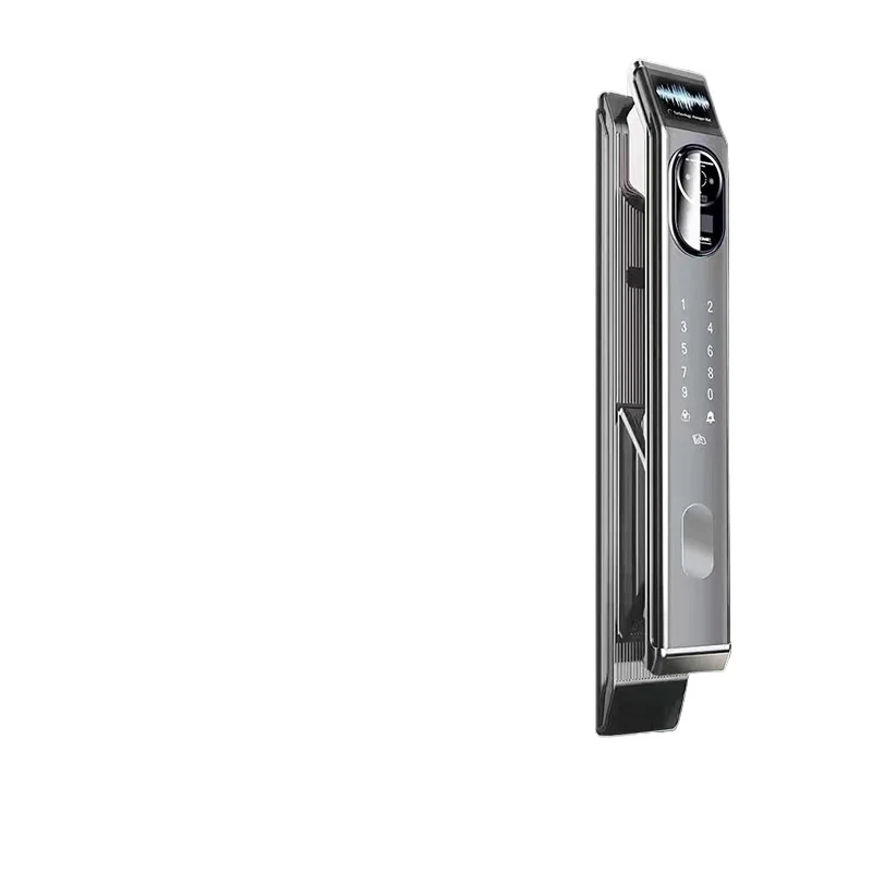 

New Facial Recognition Fingerprint Lock with Remote Video Intercom for Smart Home Door Security Automatic Door Lock for Front