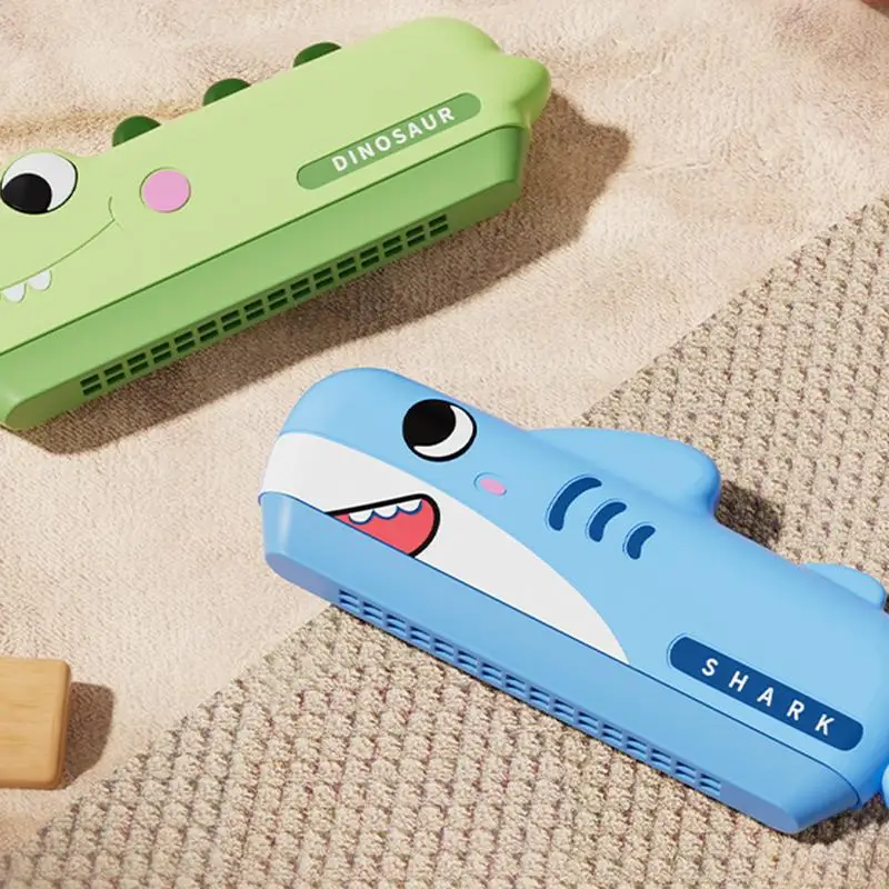 Mouth Organ for Kids Small Shark Shape Cartoon Harmonica Washable Preschool Educational Instrument Toys Children Birthday Gifts