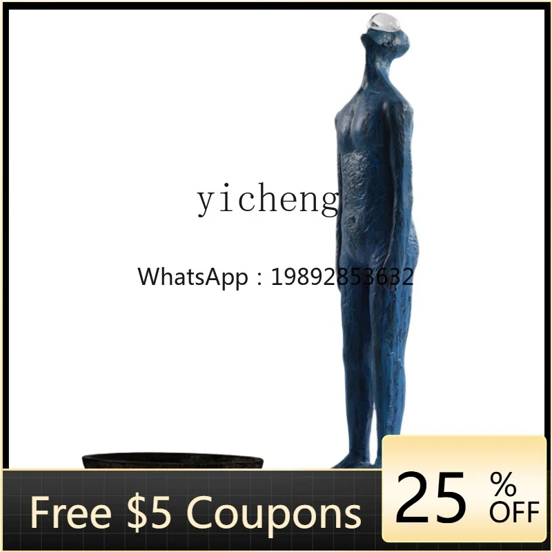 

Modern Light Luxury Abstract Figure Sculpture Hotel Lobby Club Artwork Decoration