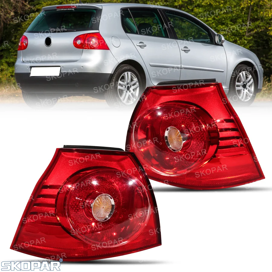 

For VW Golf 5 MK5 2004 2005 2006 2007 2008 2009 Car accessories Tail Light Rear Brake Lamp Without Bulbs 1K6945095AA 1K6945096AA