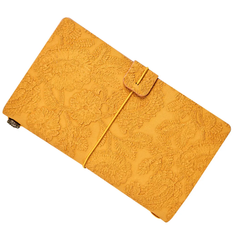 Retro Style Notebook Stylish Diary Notebook for Students Travel Writing Notepad Embossment Schedule Organizer Kids Notepad
