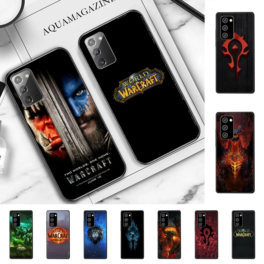 W-World O-Of W-Warcraft Phone Case For Samsung Note 8 9 10 20 Pro Plus Lite M 10 11 20 30 21 31 51 A 21 22 42 02 03