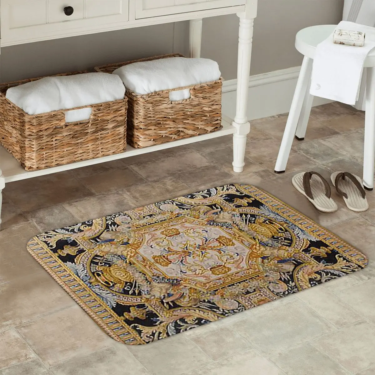 Baroque Madness Doormat Kitchen Entrance Home Floor Mat Anti-slip Carpet Rug for Bathroom Footpad Mats