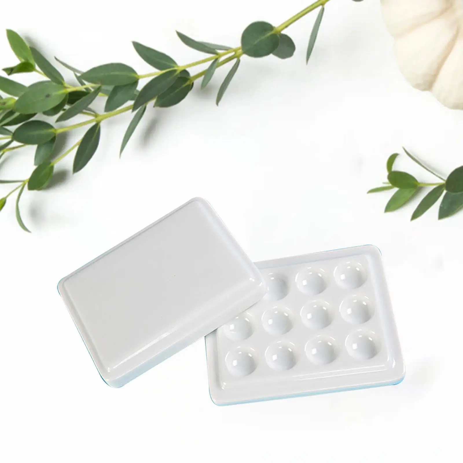 Палитра красок, 12-луночные аксессуары с крышкой, лоток для смешивания цветов, акриловая масляная краска, хобби, художник, акварель