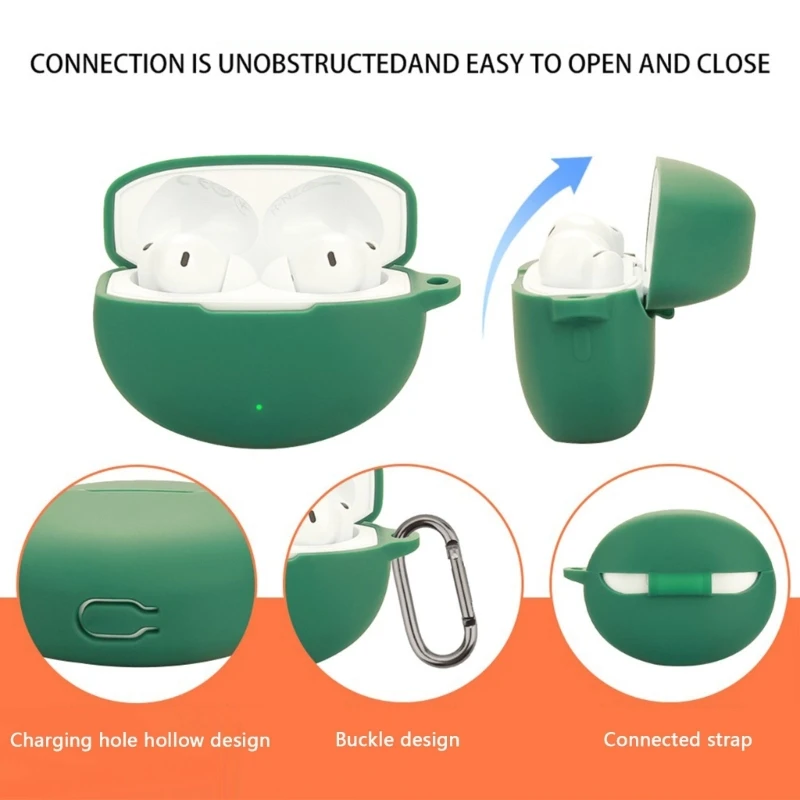 حافظة حماية مرنة لسماعات الأذن اللاسلكية OnePlus Buds 4، حافظة حماية من السيليكون الناعم، غطاء مقاوم للغبار والصدمات