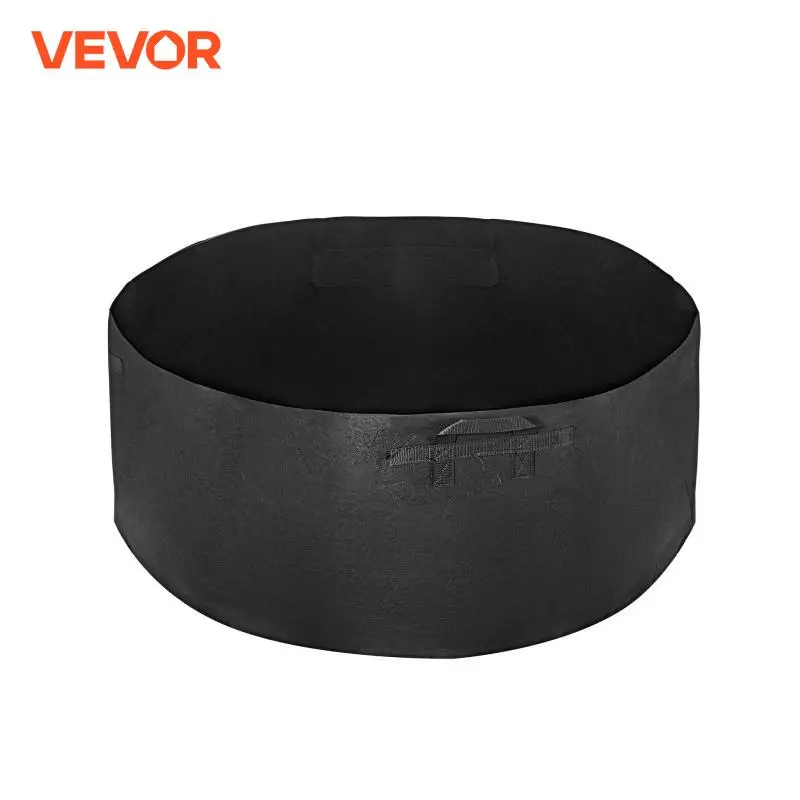 VEVOR 45/65/100/200/300/400 Gallon Grow Bags Felt Grow Bag Gardening Fabric Grow Pot Vegetable Growing Planter Garden Flower