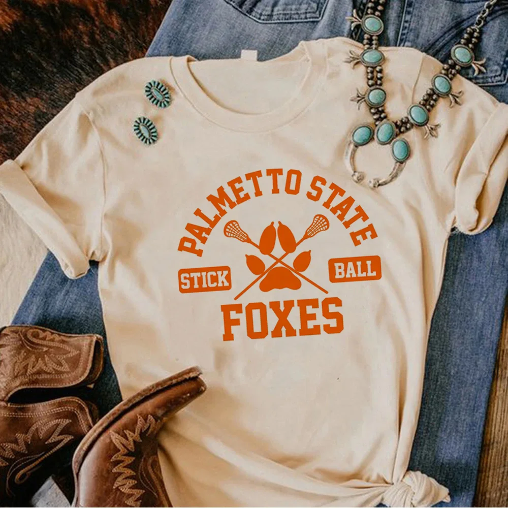 All for the Games Palmetto State Foxes t shirt women designer funny Japanese tshirt girl harajuku clothing