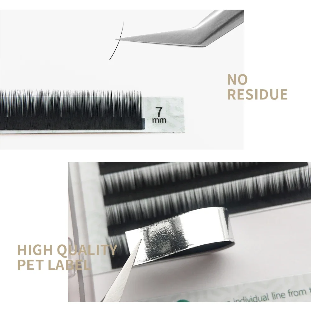 أسفل رمش ملحقات 12 صفوف/صينية مزيج 5-7 مللي متر السفلى كاذبة الفردية تحت لاش حليقة J/B/C ماكياج أداة مزود