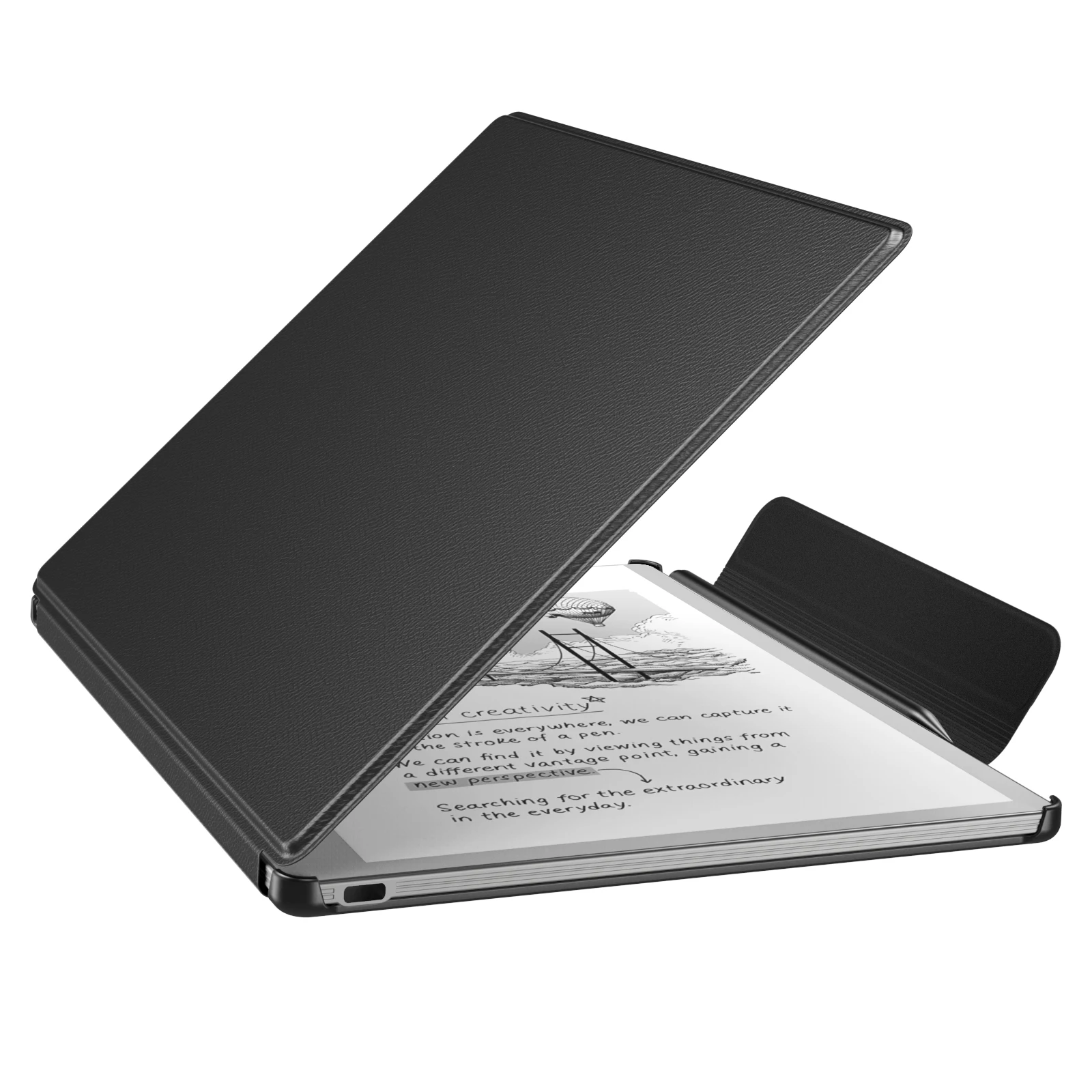 Case for Remarkable Paper Pure 10.3'' 2026 Slim Lightweight Hard Back Shell Folio Cover with Clasp Support Auto Wake Sleep
