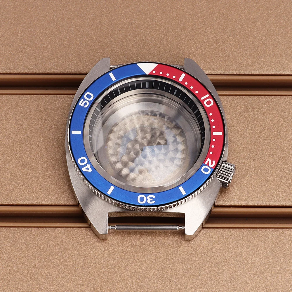 

41mm Men's Watch Case Sapphire Crystal Glass For Mod Tuna Turtle NH35 NH36 NH38/34 28.5mm Dial 120clicks With Chapter Ring 10ATM