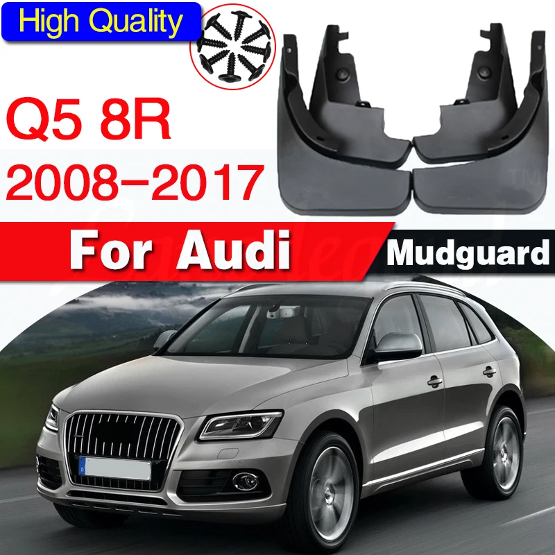 4pcs FOR Audi Q5 8R Mud Flap Guard Fender Mudguards Splash Mudflpas Frnder Mudguard car accessories Auto styline Front Rear